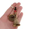 Breloc Feng Shui Amuleta cu nod mistic si clopot cu mantre si monede chinezesti, 9,5cm, imagine 2