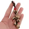 Breloc Feng Shui Amuleta cu nod mistic si clopotei de shaman, 11cm, imagine 2