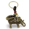 Breloc Feng Shui Amuleta cu nod mistic si elefant cu monede chinezesti, 10cm
