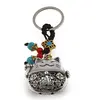 Breloc Feng Shui Amuleta cu nod mistic si Maneki Neko, 10cm