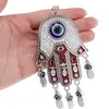 Breloc Hamsa si Ochi protector, rosu - 17cm, imagine 2