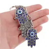 Breloc protectie cu trei maini Hamsa si Ochi protector, 12cm, imagine 2