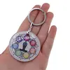 Breloc rotund cu 7 Chakre, 9cm, imagine 2