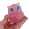 Bufnita din rasina cu spartura Cuart roz, 6cm, imagine 6