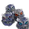 Bufnita din rasina cu spartura Lapis Lazuli, 6cm, imagine 5