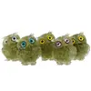 Bufnita din rasina cu spartura Peridot, 6cm, imagine 2