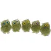 Bufnita din rasina cu spartura Peridot, 6cm