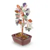 Copac in ghiveci cu cristale si pietre Mix - 14cm, imagine 2