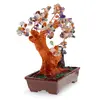 Copac in ghiveci cu roca si cristale naturale mix, 26cm, imagine 2
