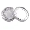 Cutie pentru cadou rotunda argintie, 85mm, imagine 3