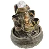 Fantana arteziana electrica, decoratiune Feng Shui pentru interior, Buddha in meditatie, imagine 2