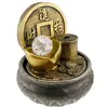 Fantana arteziana electrica, decoratiune Feng Shui pentru interior, monezi chinezesti, imagine 2