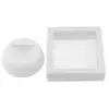 Rama de prezentare pentru bijuterii, alba mica - 7cm, imagine 2