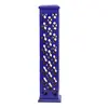 Suport ardere betisoare parfumate si conuri fumigatie perforat, turn albastru - 31cm