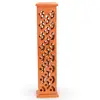 Suport ardere betisoare parfumate si conuri fumigatie perforat, turn portocaliu - 31cm