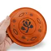 Suport lemn ardere betisoare parfumate rotund cu floare, portocaliu - 13cm, imagine 3