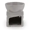 Vas aromaterapie din ceramica alb model Elefant - 9,5cm, imagine 2