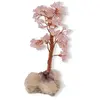 Copac decorativ Cuart roz pe baza de Calcit, 13-16cm, imagine 5