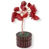 Copac in ghiveci cu pietre de coral rosu - 8cm, imagine 3