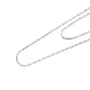 Lant argint 925 rodiat, model clasic - 45cm, imagine 3