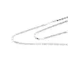 Lant argint 925 rodiat, model Valentino - 45cm, imagine 3