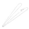 Lant argint 925 rodiat, model zale rotunde - 42cm