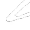 Lant argint 925 rodiat, model zale rotunde - 42cm, imagine 3
