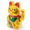 Pisica norocoasa Maneki Neko aurie din rasina - 21cm, imagine 3