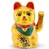 Pisica norocoasa Maneki Neko aurie din rasina - 21cm