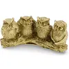 Statueta Feng Shui din rasina cu cele 4 bufnite intelepte, 12,5cm, imagine 5