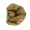 Statueta Feng Shui Sarpe cu monede chinezesti in gura, 3cm, imagine 2