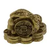 Statueta Feng Shui Sarpe pe monede chinezesti si Wu Lou, 3cm, imagine 2