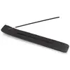 Suport ardere betisoare parfumate negru, model frunza gravata - 25,5cm, imagine 3