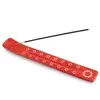 Suport ardere betisoare parfumate rosu, model Soare - 26cm, imagine 3