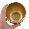Vas pentru ardere tamaie si ierburi parfumate, cu simboluri si broasca raioasa, alama - 67mm x 90mm, imagine 4