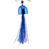 Clopotei de vant, 1 ramura si potcoava cu floare, albastru - 30cm, imagine 3