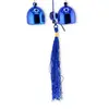 Clopotei de vant, 2 ramuri si fluture, albastru - 30cm, imagine 3