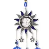 Clopotei de vant, 3 ramuri model celest, albastru - 35cm, imagine 2