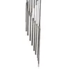 Clopotei de vant argintii, 18 tuburi cascada, 90cm, imagine 3
