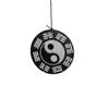 Clopotei de vant argintii, 4 tuburi cu Ying Yang, 65cm, imagine 3
