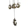 Clopotei de vant aurii, 12 tuburi si ancora, 65cm, imagine 3