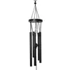 Clopotei de vant negri, 5 tuburi, 70cm, imagine 2