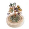 Copac decorativ Mix Cristale pe suport din lemn si cupola, 10cm, imagine 3