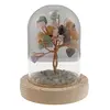 Copac decorativ Mix Cristale pe suport din lemn si cupola, 10cm