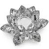 Floare de lotus Argintiu din sticla - 8cm, imagine 2