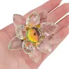 Floare de lotus Iridescent din sticla - 6cm, imagine 4