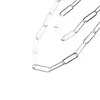 Lant argint 925 rodiat, model agrafa - 55cm, imagine 3
