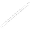 Lant argint 925 rodiat, model agrafa - 55cm, imagine 2