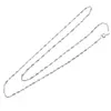 Lant argint 925 rodiat, model rasucit - 40cm