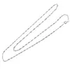 Lant argint 925 rodiat, model rasucit - 50cm